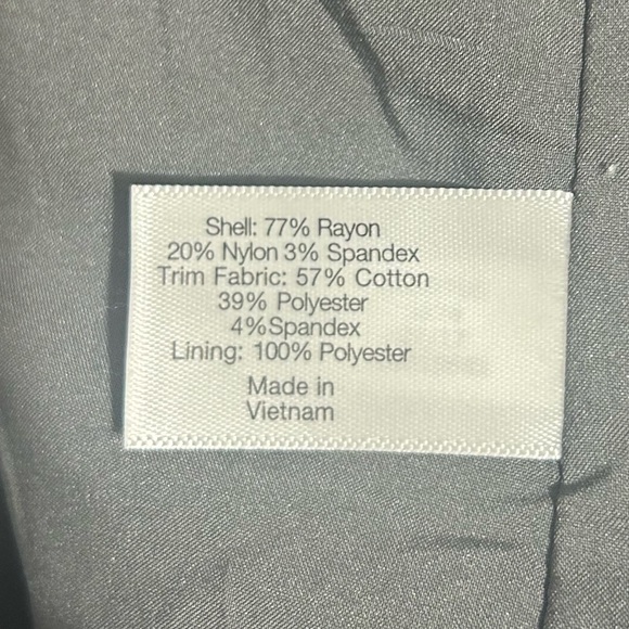 Lane Bryant Glamour Collection Gray and Blavk Herringbone Blazer size 18 - Picture 7 of 7